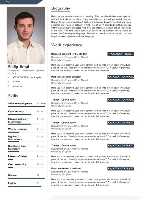 cv latex|latex cv template with photo.